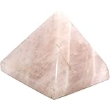 Healing Crystals India: Natural Rose Quartz Gemstone Pyramid Hand Polished Natural Healing Device