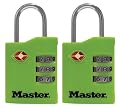 Master Lock 4684T TSA-Accepted Lock in Neon Green, Orange, Pink, or Purple, 2-Pack