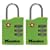 Master Lock 4684T TSA-Accepted Lock in Neon Green, Orange, Pink, or Purple, 2-Pack