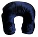 Plush Spun Gee Micro Beed Cushie Neck Pillow Navy Blue