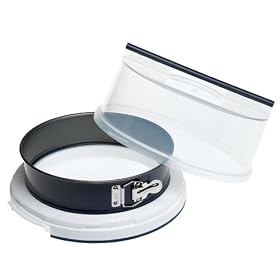 Kaiser Bakeware La Forme Easy Bake and Serve Glass Bottom Springform and Carrying Case by LaForme