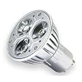 GU10 LED LIGHT BULB ENERGY SAVING 3W DAY WHITE ** 3x1W HIGH POWER FOR REPLACING 50W HALOGEN **