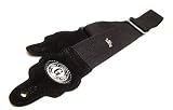 Gaucho Guitar Strap: Black 'Grenade' Strap (Up to 1.46m) for Electric / Acoustic / Bass Guitar