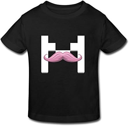 RESETBABY Kid's Toddler Markiplier Warfstache Logo T-shirt Age 2-6 Black 5-6 Toddler