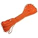 Ostart 100ft 7-core Strong 550 Parachute Cord Paracord Strand Survival Rope - Orange