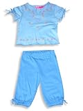 Just a Girl - Toddler Short Sleeved Capri Set, Blue