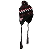 Reebok Detroit Red Wings Preschool Black Tassel Knit Beanie