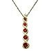 10k Yellow Gold Ruby and Diamond Accent Pendant