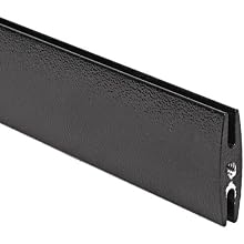 Carlisle Six*Star 669603 Polyurethane Ridge Channel 6', Black