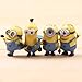 Gold-Leaf Despicable Me 2 The Minions Role Figure Display Toy PVC 4Pcs Set Yellow, 4Pcs Set