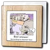Review 3dRose LLC  / Bad Elephant Witness - 6 Inch Tile Napkin Holder