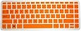 CaseBuy&reg; High Quality Ultra Thin Soft Silicone Keyboard Protector Skin Cover for HP Stream Notebook - 13-c002dx 13-c010ca 13-c010nr 13-c020ca 13-c030nr 13-c077nr US Layout (if your "enter" key looks like "7", our skin can't fit)(Semi-Orange)