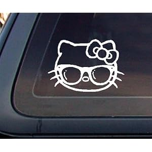 Hello Kitty with Sunglass Car Decal / Sticker