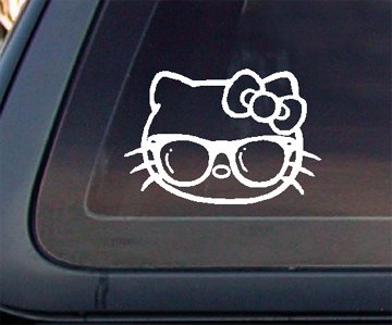 Hello Kitty with Sunglass Car Decal / Sticker