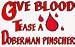 Give Blood Tease a Doberman Pinscher 11 oz. White Mug
