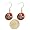 Boston Red Sox Glitter Sparkle Dangle Logo Earring Set Charm Gift Image #2