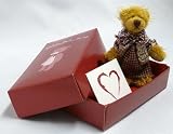 Image of Mrs. Teddy Bear Gift Package with Free White Gift Card (Heart) - Teddy Delivery