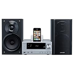Sharp XLHF201PHS HiFi Kompaktanlage (CD/MP3/WMA-Player, UKW-Tuner, 100 Watt, 2-Wege, Apple iPod-Dock, USB) silber