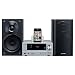 Sharp XLHF201PHS HiFi Kompaktanlage (CD/MP3/WMA-Player, UKW-Tuner, 100 Watt, 2-Wege, Apple iPod-Dock, USB) silber
