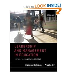 Leadership and Management in Education: Cultures, Change, and Context