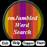 "emJumbled Word Search" for Palm OS 5