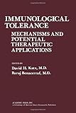 Immunological tolerance : mechanisms and potential therapeutic applications