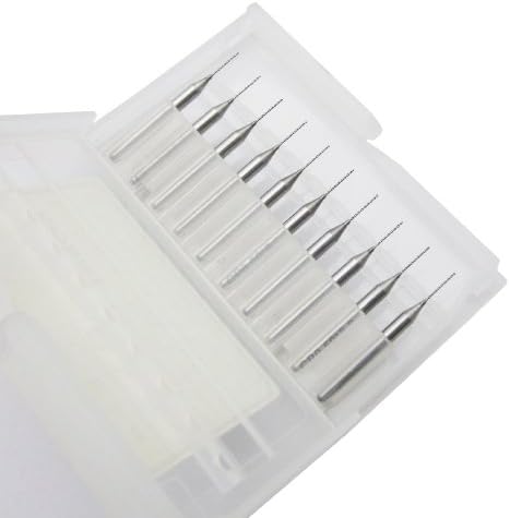 10 Pcs Carbide Micro Drill Bits 0.65mm CNC PCB Dremel