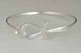 Sterling Silver Ankh Bracelet Bangle Bracelet that opens for ease.