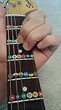 NeckNotes Guitar Trainer color coded note strips for learning guitar