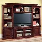 Parker House PAN-100-4X Premier Andrews Collection Entertainment Wall - 4 Piece in Traditional Cherr