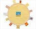 LABEL LABEL BABY CUDDLE COMFORTER COMFORT BLANKET SUNNIES CIRCULAR  DESIGN
