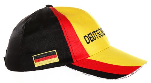1 x Cap Mütze Cappy bestickt Deutschland Motiv Fanartikel WM EM Fußball