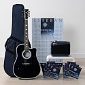 Esteban Celestial Night Acoustic Electric Guitar Package w/ Amp, 10 DVDs and Accessories