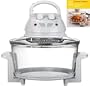 Shef 12 Litre Premium 1400w Halogen Oven Cooker complete with Extender Ring (to 17 Litre), Lid Holder, Steamer, Frying Pan, Skewers, Low Rack, High Rack, Glove plus FREE 200 page ALL COLOUR Recipe book by Hamlyn RRP �4.99