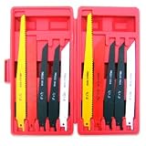 10 piece Reciprocating Saw Blade Set from 10" Table Saw Blades