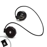 Bluetooth Stereo Headset with Microphone and Remote Music Controls for Motorola DROID RAZR / Samsung Epic Touch / BlackBerry Torch 9810
