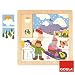 Jumbo D53088 - Holzpuzzle Winter, 16 Teile