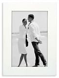 Malden Linear Wood White Picture Frame