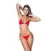 I-Glam Swimwear Brazilian Bikini Bottom and Top BeachWear Red L