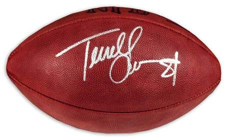 Autographed Terrell Owens Football - Autographed Footballs