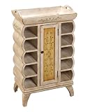 Vintage Beige Tray and Wine Rack - Summer Floral