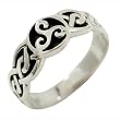 Celtic Triple Spiral - Sterling Silver Ring