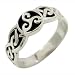 Celtic Triple Spiral - Sterling Silver Ring