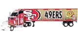 SAN FRANCISCO 49ERS NFL 2005 Semi DieCast Peterbilt Tractor Trailer Truck 1/80 Scale By Fleer Collectible