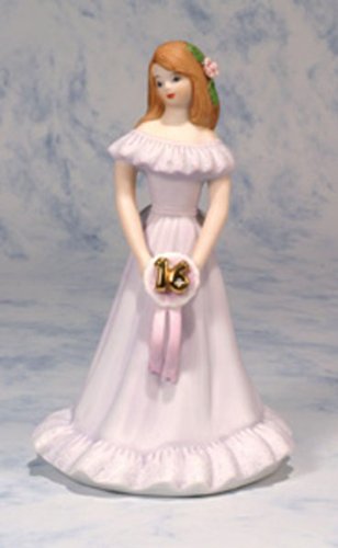 Growing up Girls from Enesco Brunette Age 16 Figurine 6.5 IN