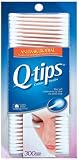Q-tips Cotton Swabs, Antibacterial, 300-Count Packages (Pack of 8)