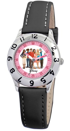 Disney Kinder-Armbanduhr Disney High School Musical Group Lernuhr schwarz Leder 0803C009D8 Preisvergleich