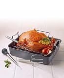 Calphalon One Infused Anodized 16-Inch French Roaster with Nonstick Rack