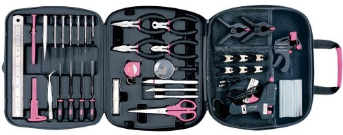 Apollo Precision Tools DT3803P 50 Piece Hobby and Craft Set, Pink