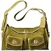 Coach Suede Haversack Shoulder Handbag Bag Tote 12797 Green